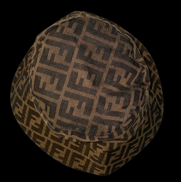 Black and Brown Monogram Bucket Hat - Unisex - Picture 4 of 4